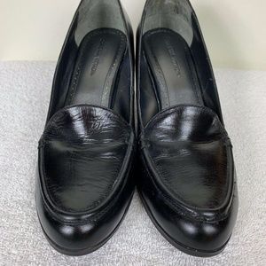 Adrienne Vittadini Black Leather Office Pumps 8.5M